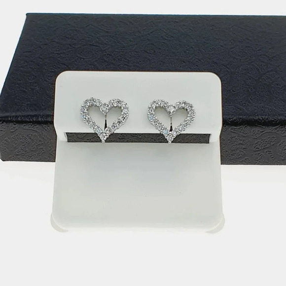 "925 sterling silver luxury CZ earrings for women/girls, Best for gift, RJUS2239 - Picture 4 of 11